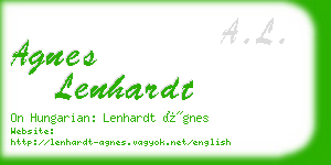 agnes lenhardt business card